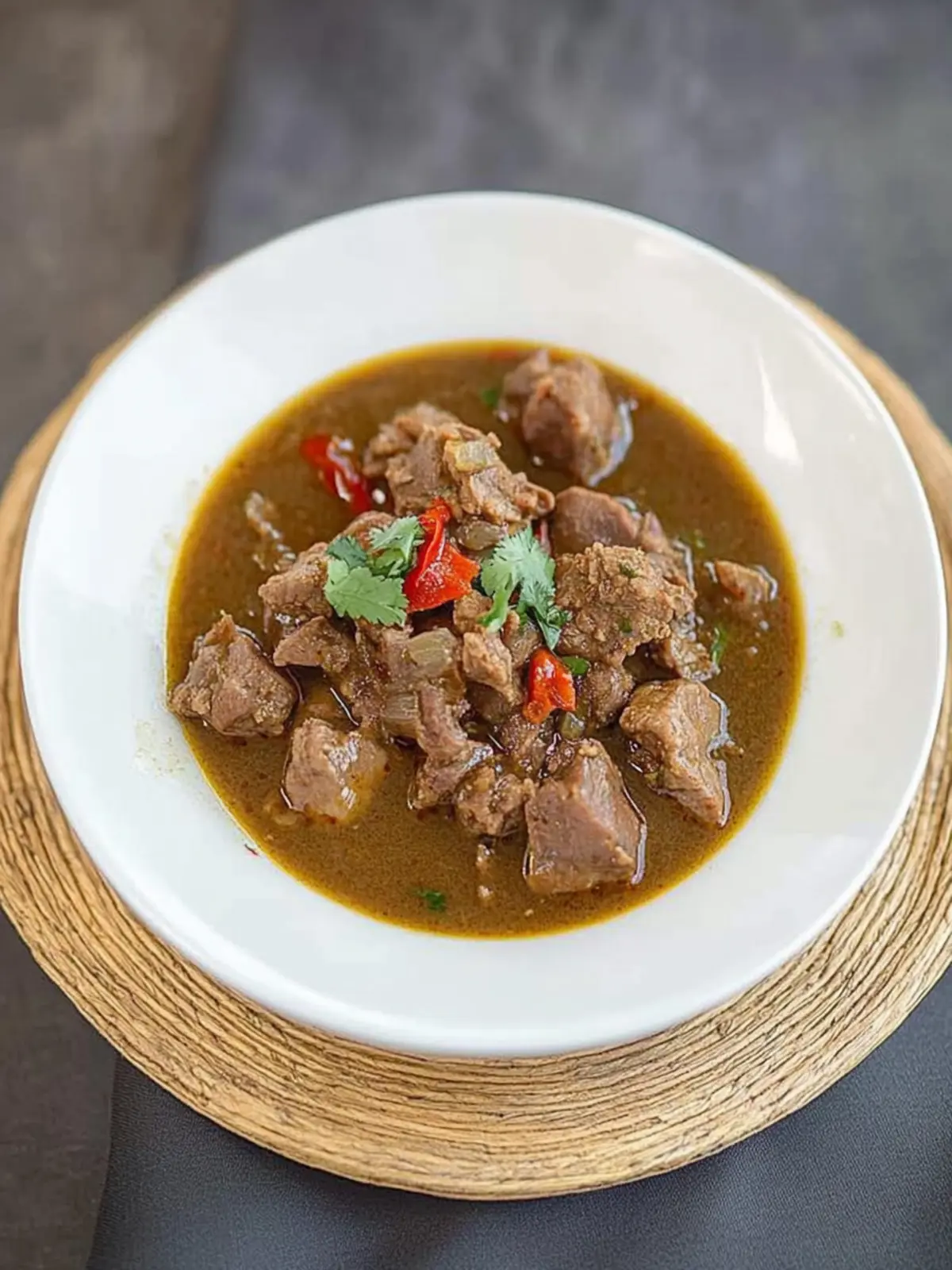 Nigerian Pepper Soup With Goat Meat