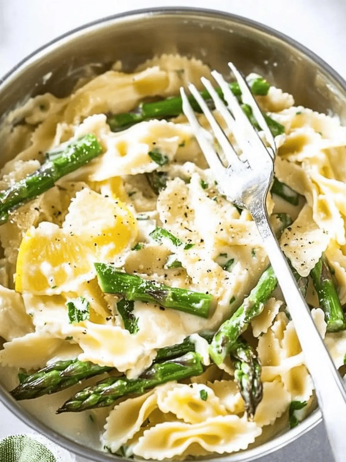 Creamy Lemon Asparagus Pasta