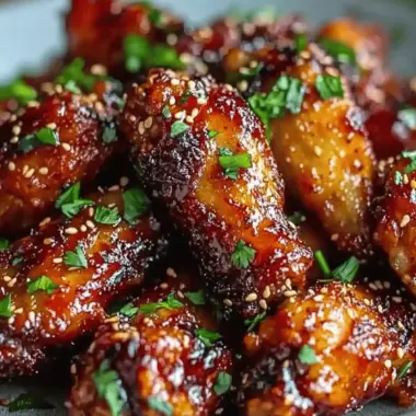 Spicy Korean Chicken Wings with Gochujang Sauce