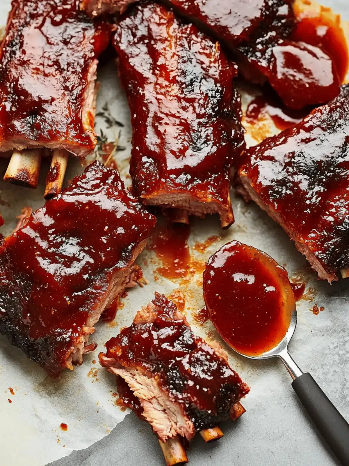 Oven Baked Ribs with Homemade BBQ Sauce