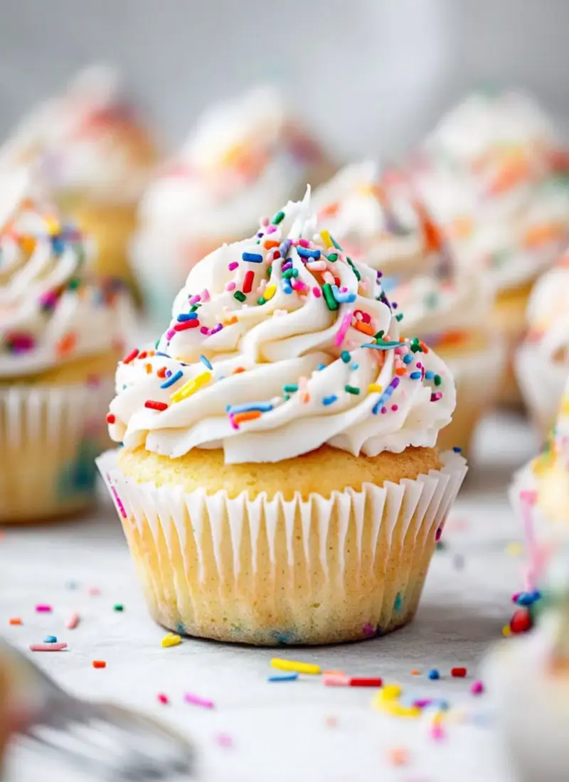 Homemade Funfetti Cupcakes