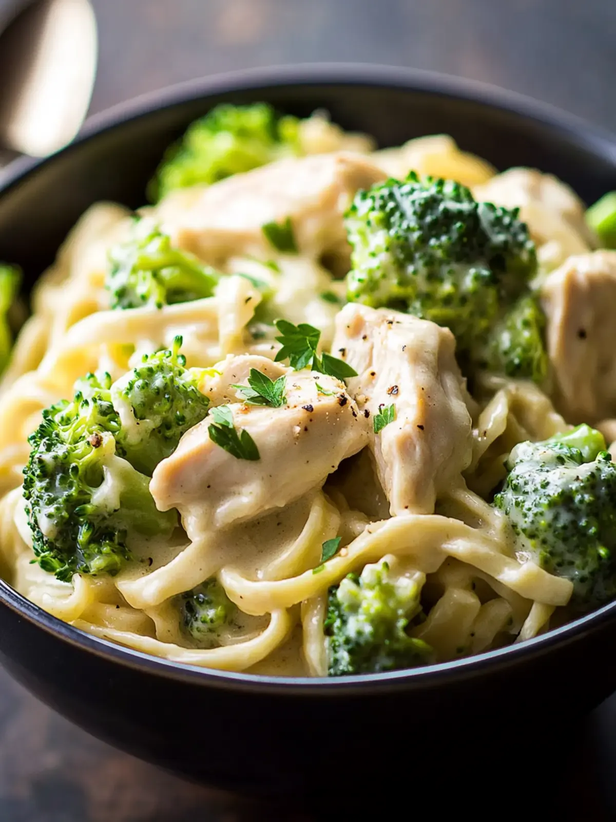 Crock Pot Chicken Alfredo with Broccoli