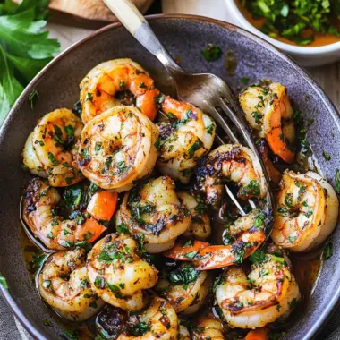 Pan Seared Chimichurri Shrimp