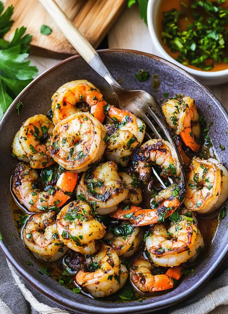 Pan Seared Chimichurri Shrimp
