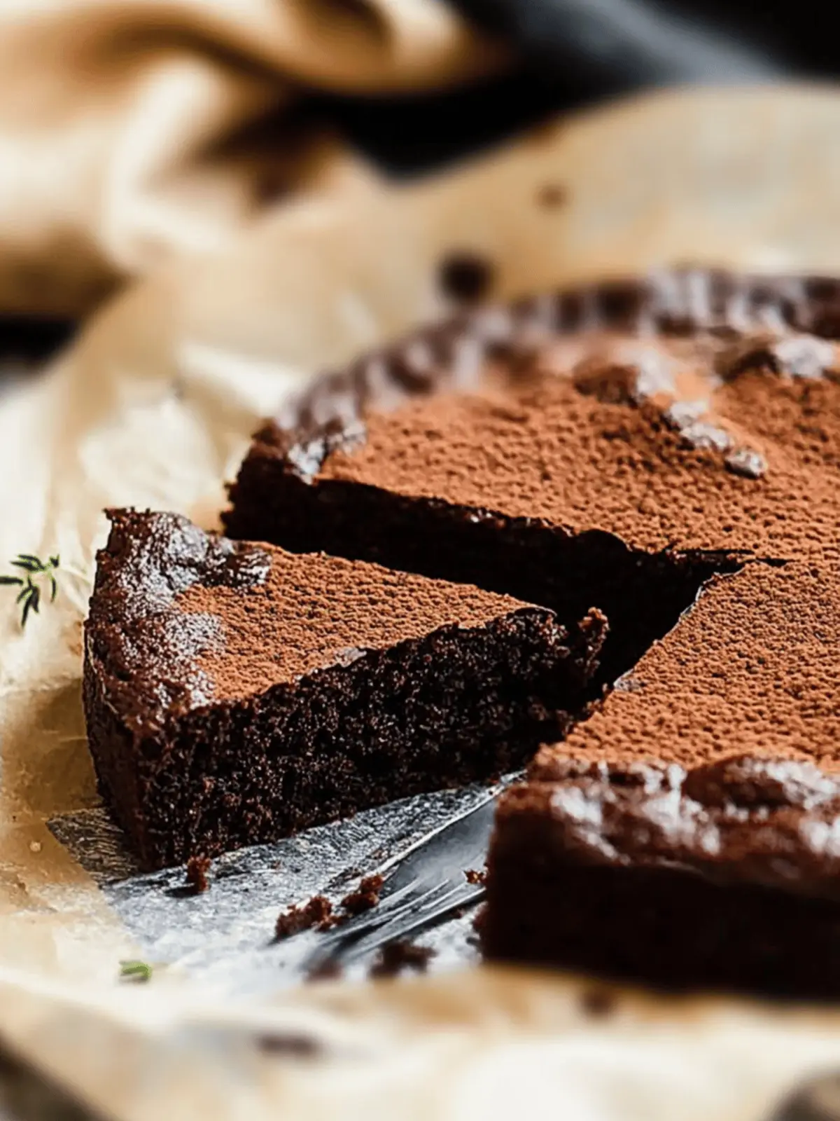 Irresistibly Dense & Fudgy Flourless Chocolate Cake Recipe 3 Dense & Fudgy Flourless Chocolate Cake