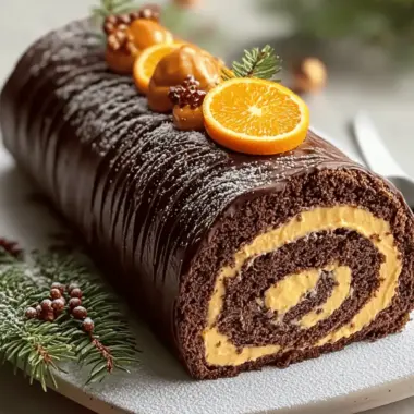 Chocolate Orange Yule Log Recipe