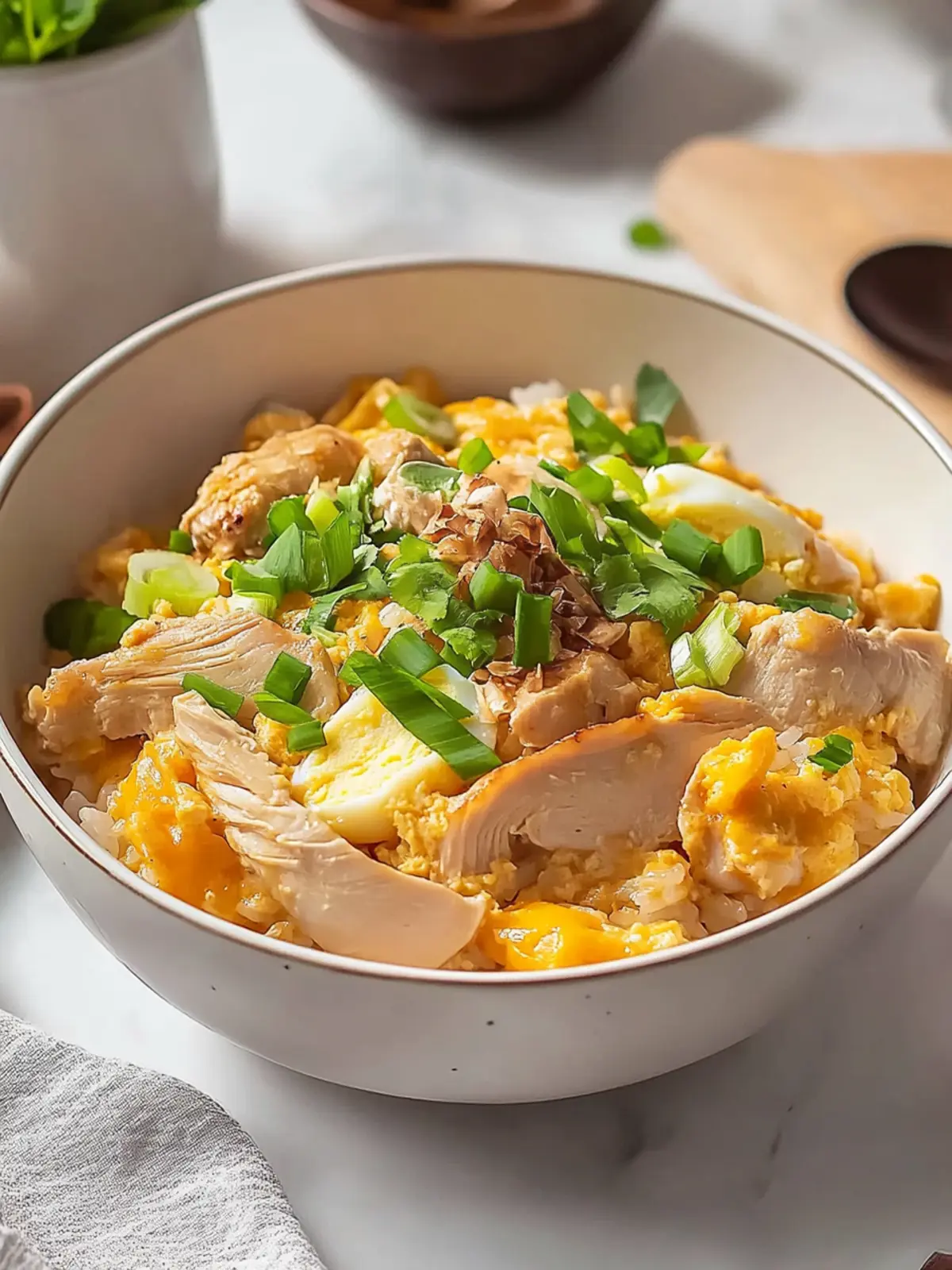 15-Minute Oyakodon (Japanese Chicken and Egg Rice Bowl)