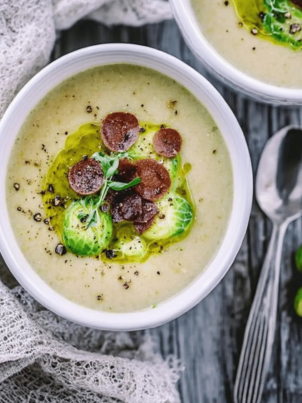 The Best Brussels Sprout Soup with Bacon You’ll Love 4 The Best Brussels Sprout Soup!