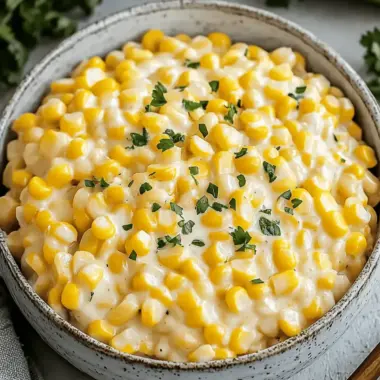 Creamed Corn Bliss: A Comforting Homemade Delight