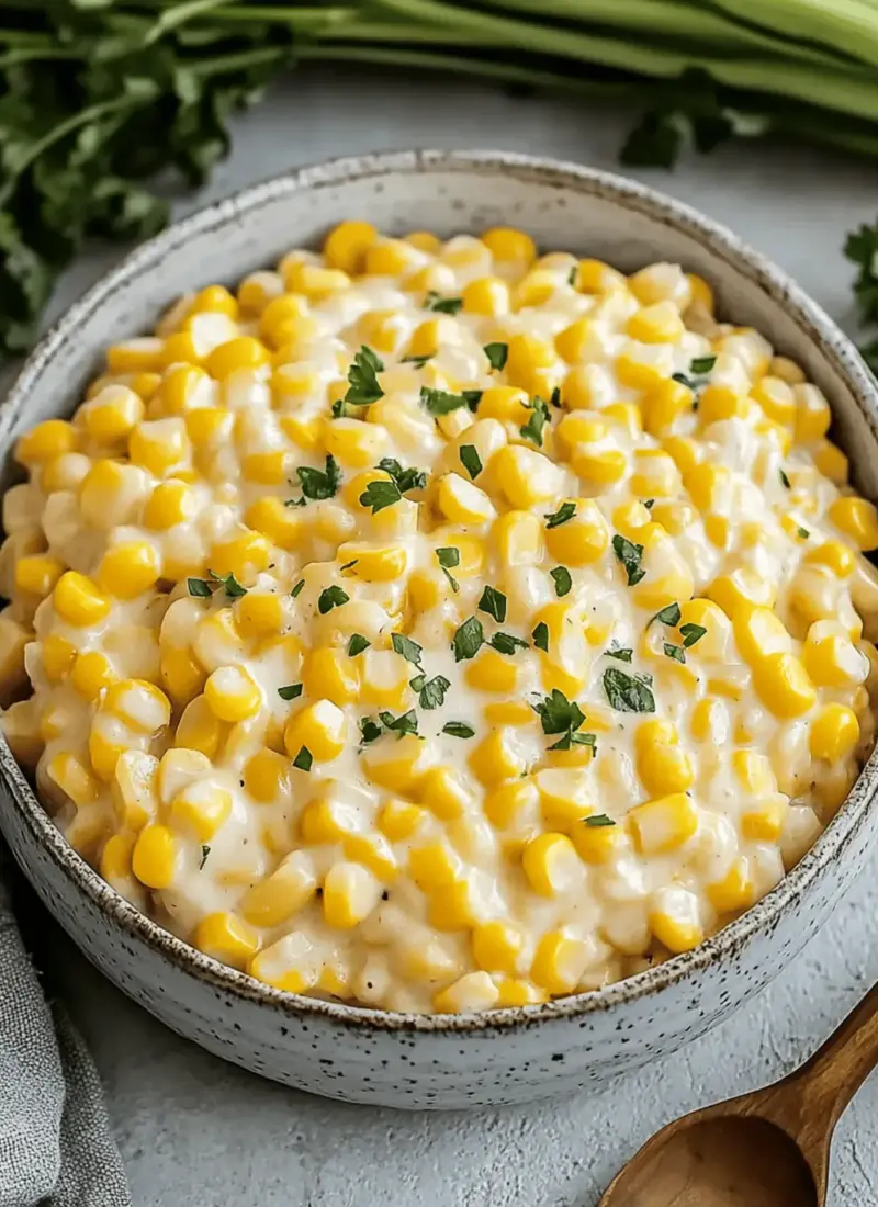 Creamed Corn Bliss: A Comforting Homemade Delight