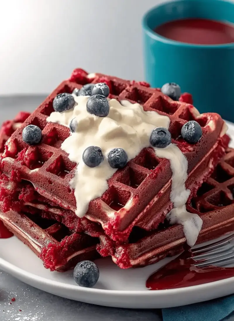 Red Velvet Waffles Recipe
