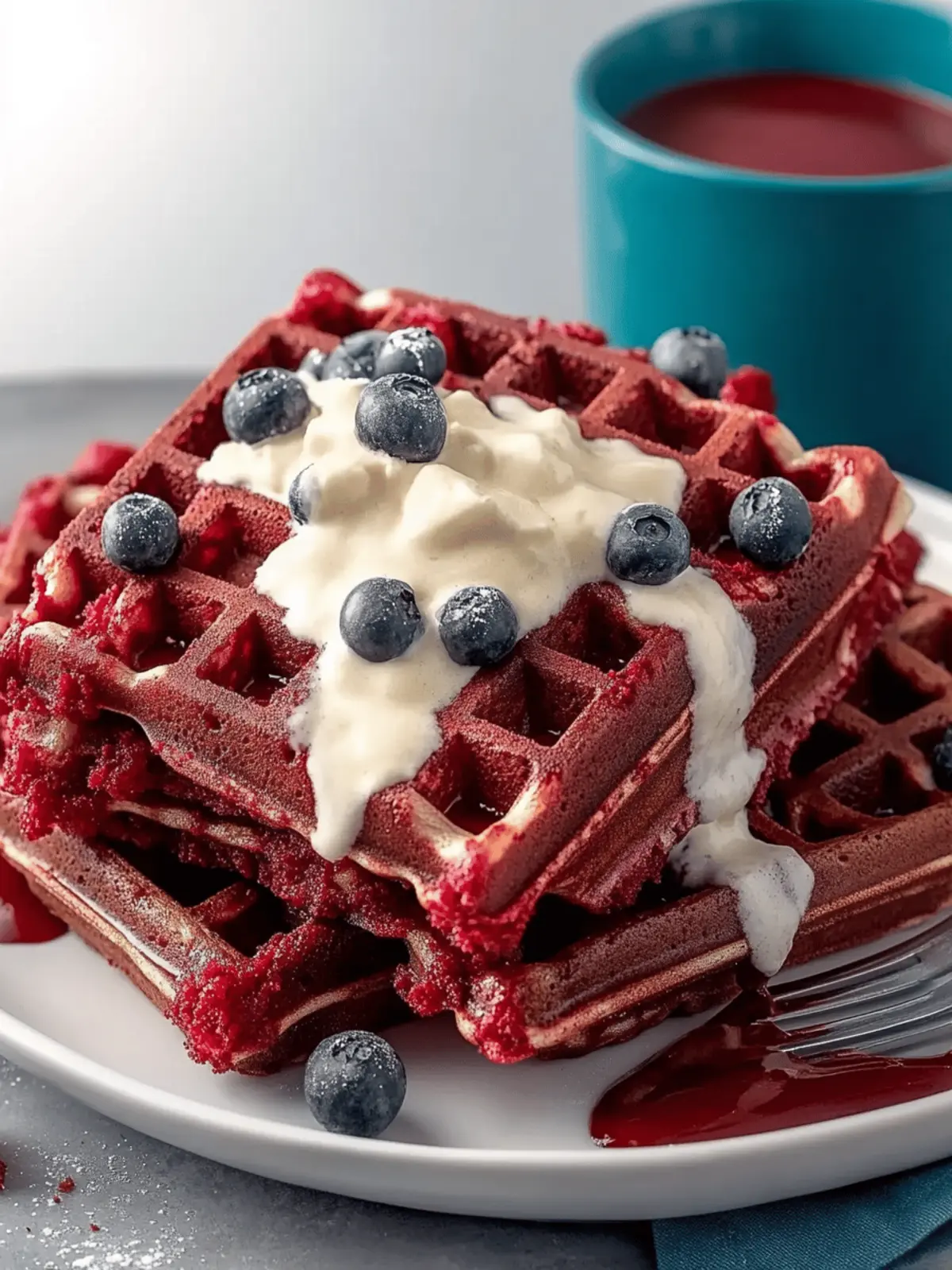 Red Velvet Waffles Recipe