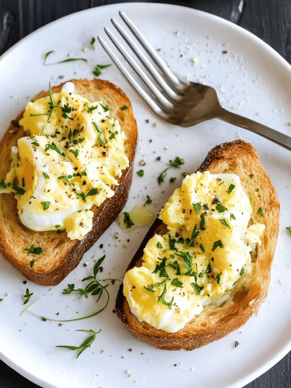 Perfect Egg Tartines