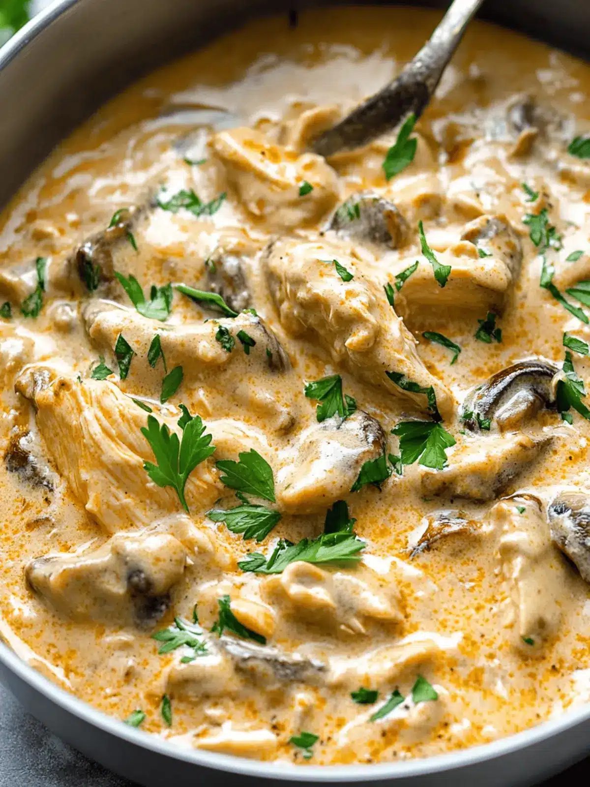 Chicken Mushroom Stroganoff