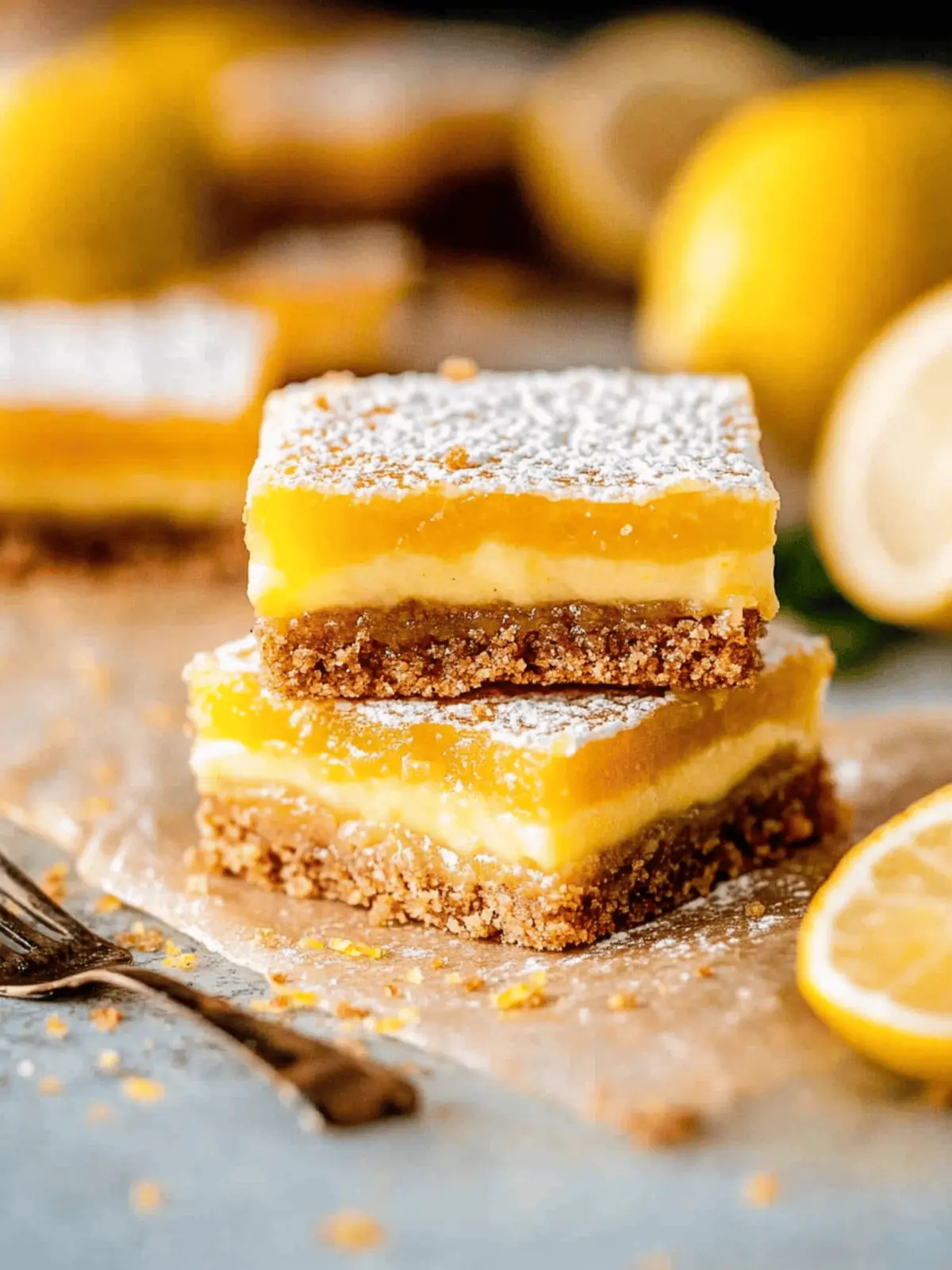 Delicious Lemon Bars with Graham Cracker Crust for Summer Fun 3 Lemon Bars with Graham Cracker Crust