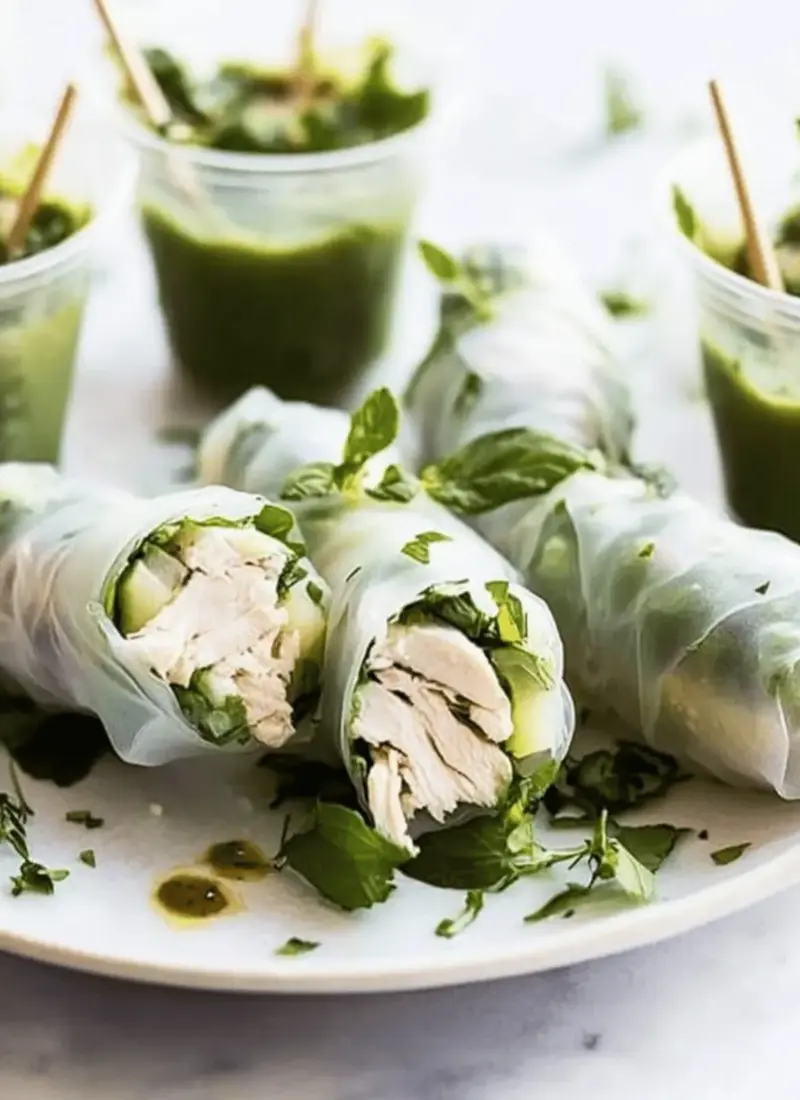 Chicken Salad Summer Rolls