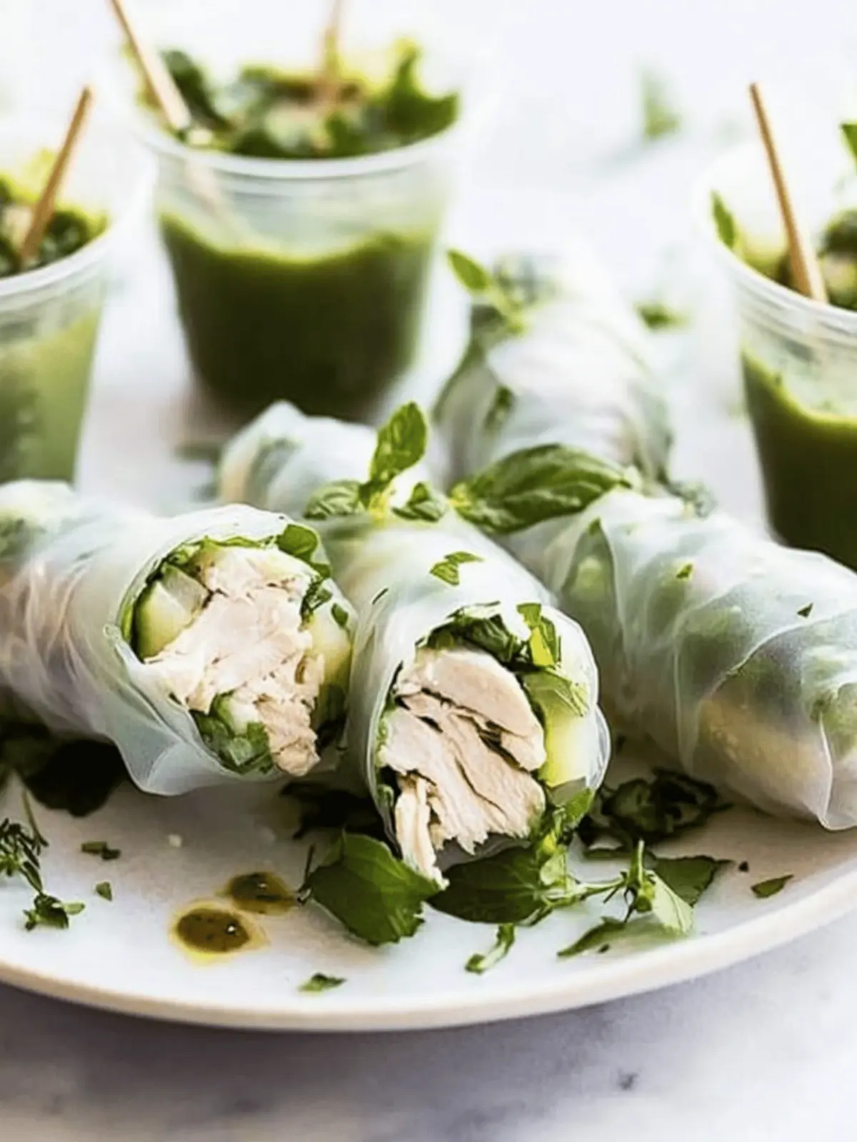 Delicious Chicken Salad Summer Rolls For A Cool Summer Treat