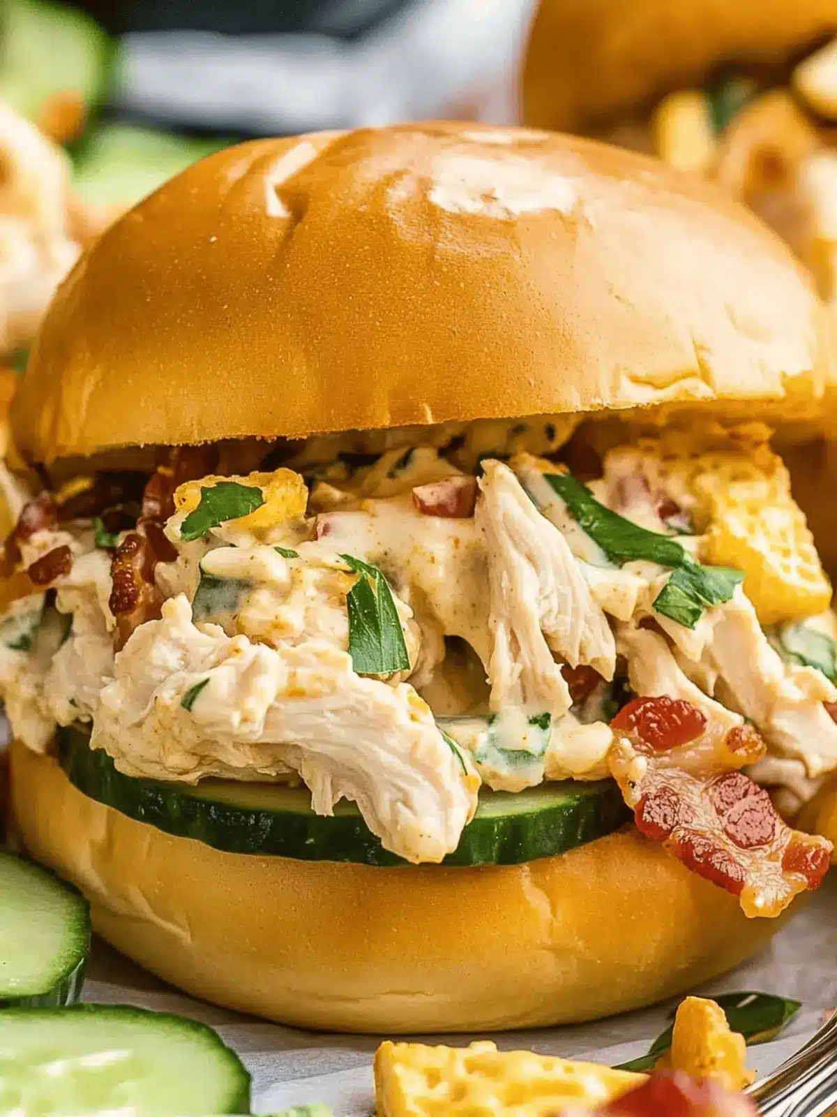 Slow Cooker Chicken Bacon Ranch Sandwiches (AKA Crack Chicken)