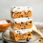 Peanut Butter Rice Krispie Ice Cream Sandwiches