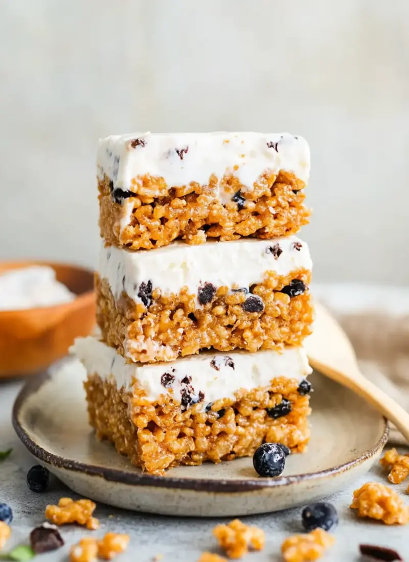 Peanut Butter Rice Krispie Ice Cream Sandwiches