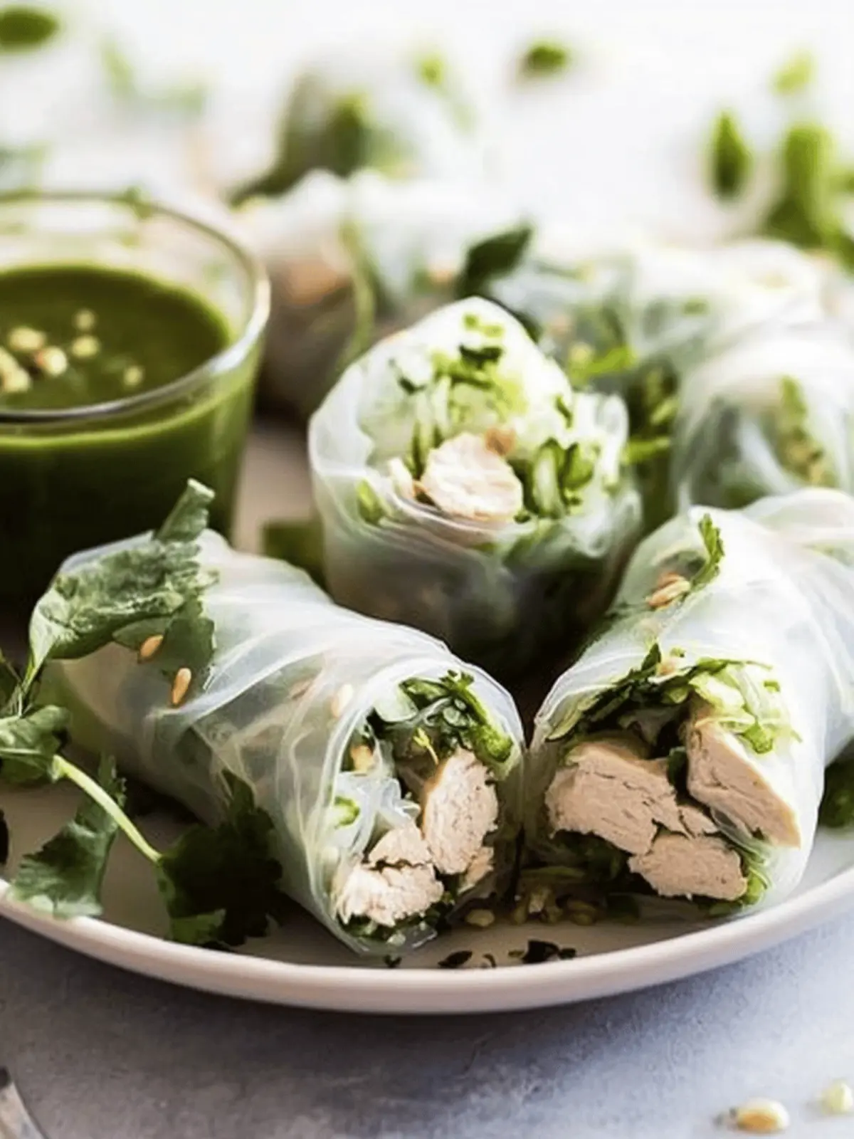 Delicious Chicken Salad Summer Rolls for a Cool Summer Treat 2 Chicken Salad Summer Rolls