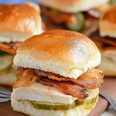 Turkey Bacon Ranch Sliders