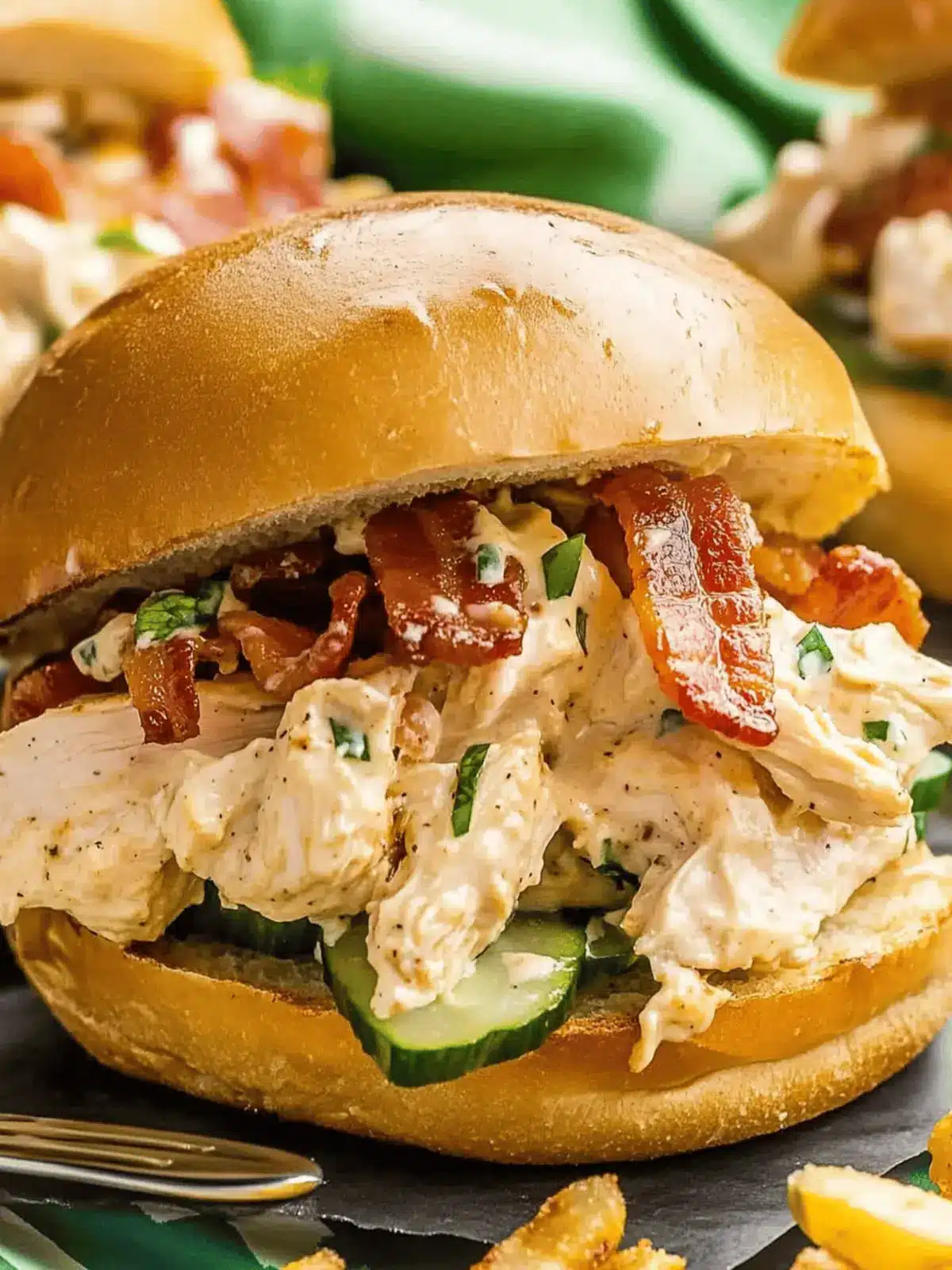 Slow Cooker Chicken Bacon Ranch Sandwiches (AKA Crack Chicken)