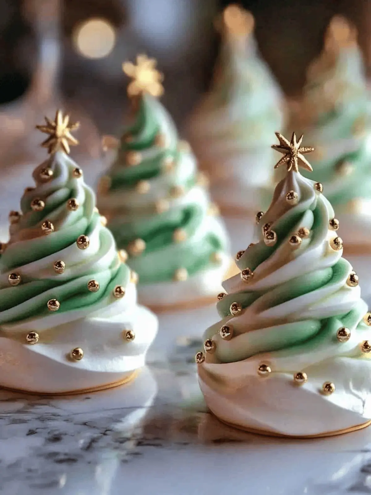Christmas Tree Meringues Recipe