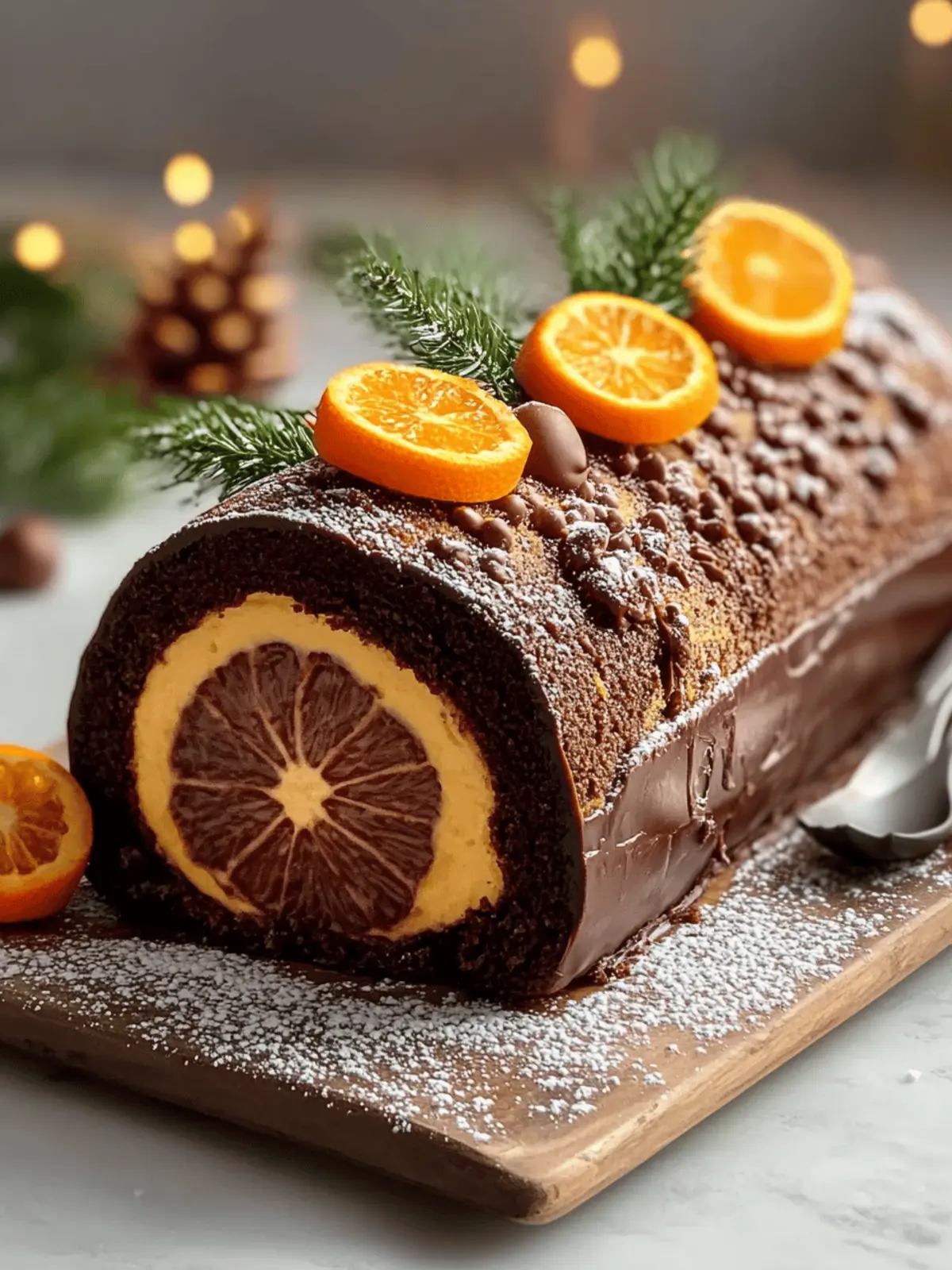 Chocolate Orange Yule Log Recipe
