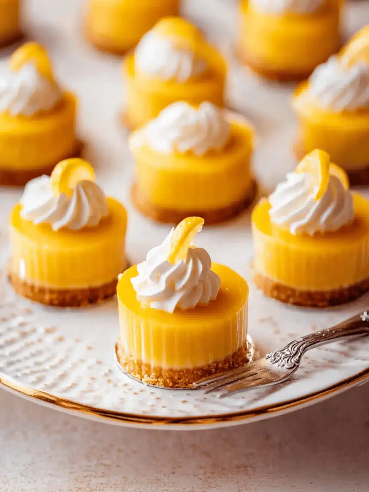 Mini Lemon Cheesecakes