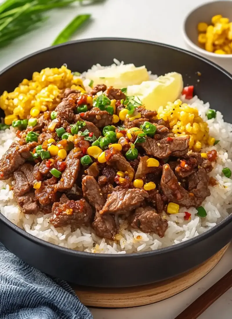 Beef Pepper Rice (Better than Pepper Lunch)