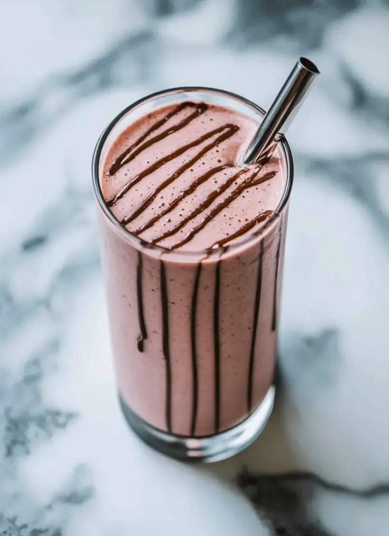 Chocolate Covered Strawberry Protein Shake