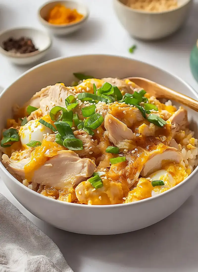 15-Minute Oyakodon (Japanese Chicken and Egg Rice Bowl)