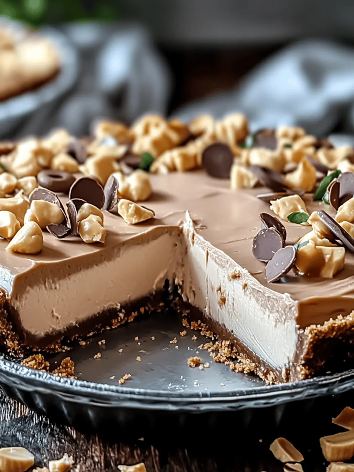 No-Bake Cream Cheese Peanut Butter Pie