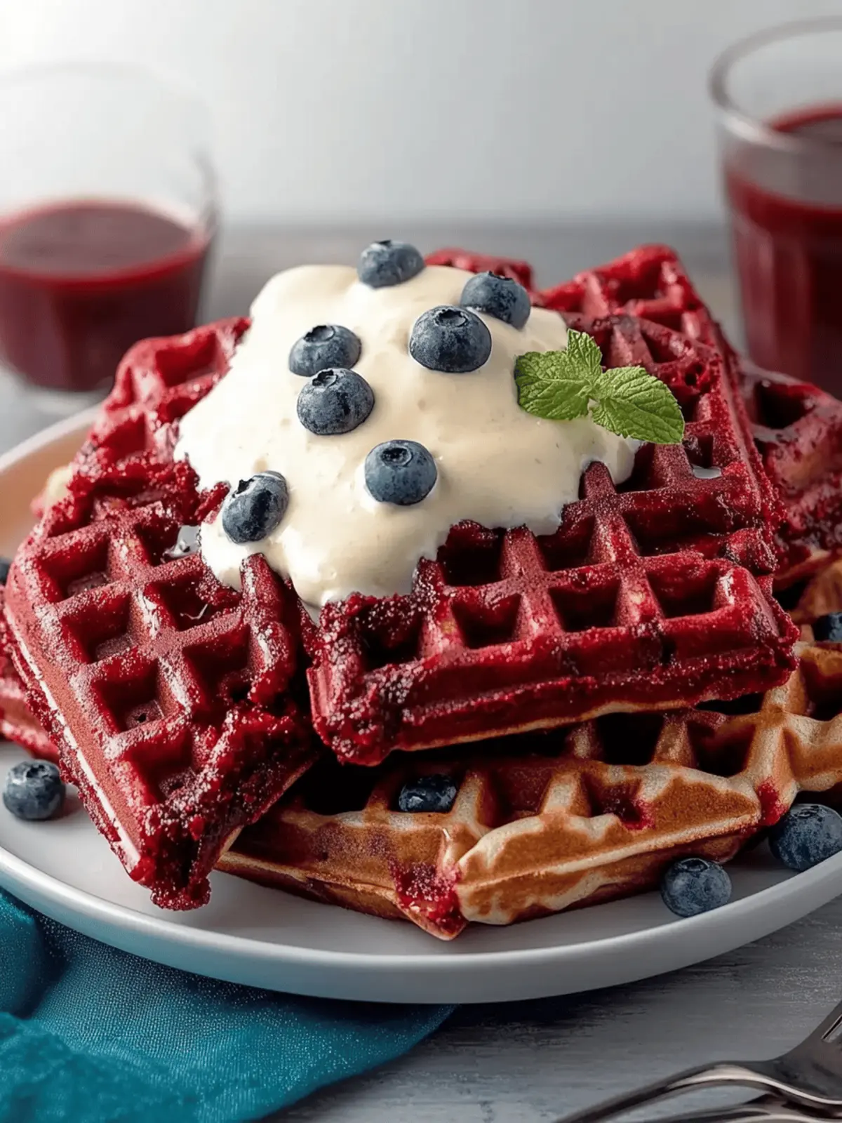 Red Velvet Waffles Recipe