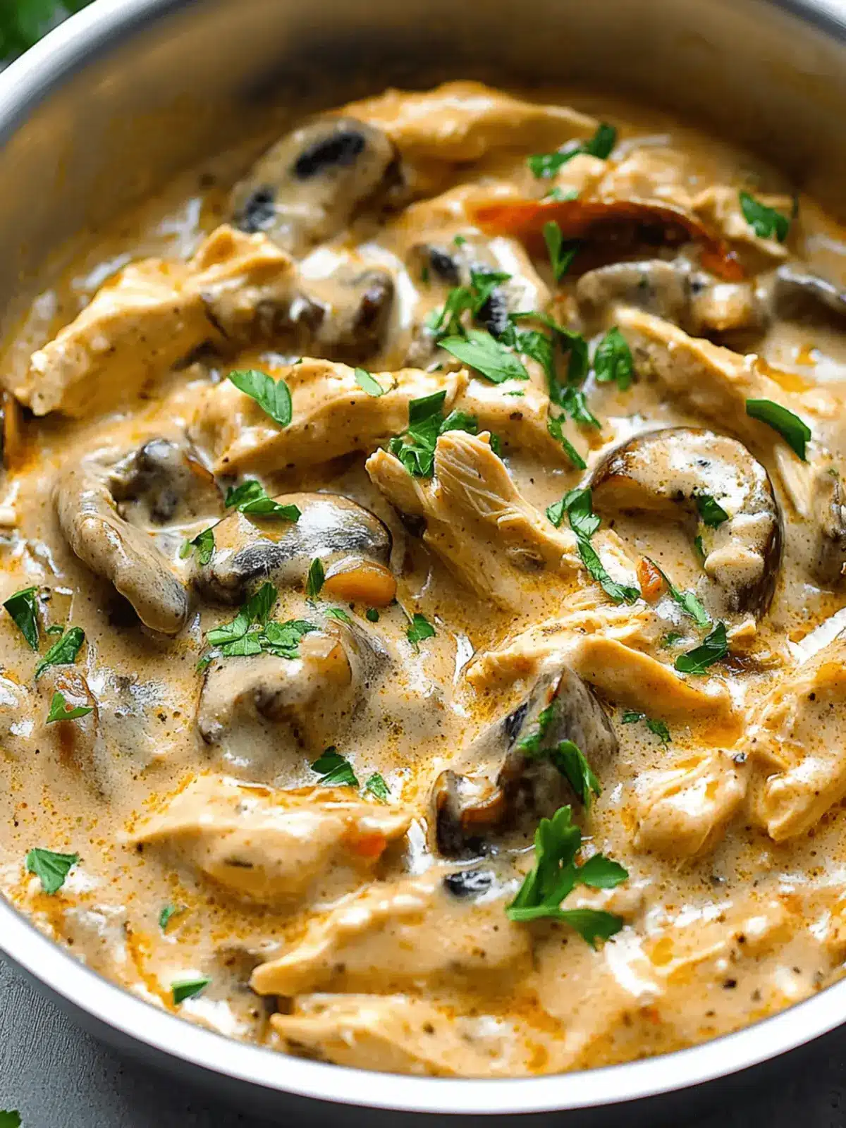 Chicken Mushroom Stroganoff