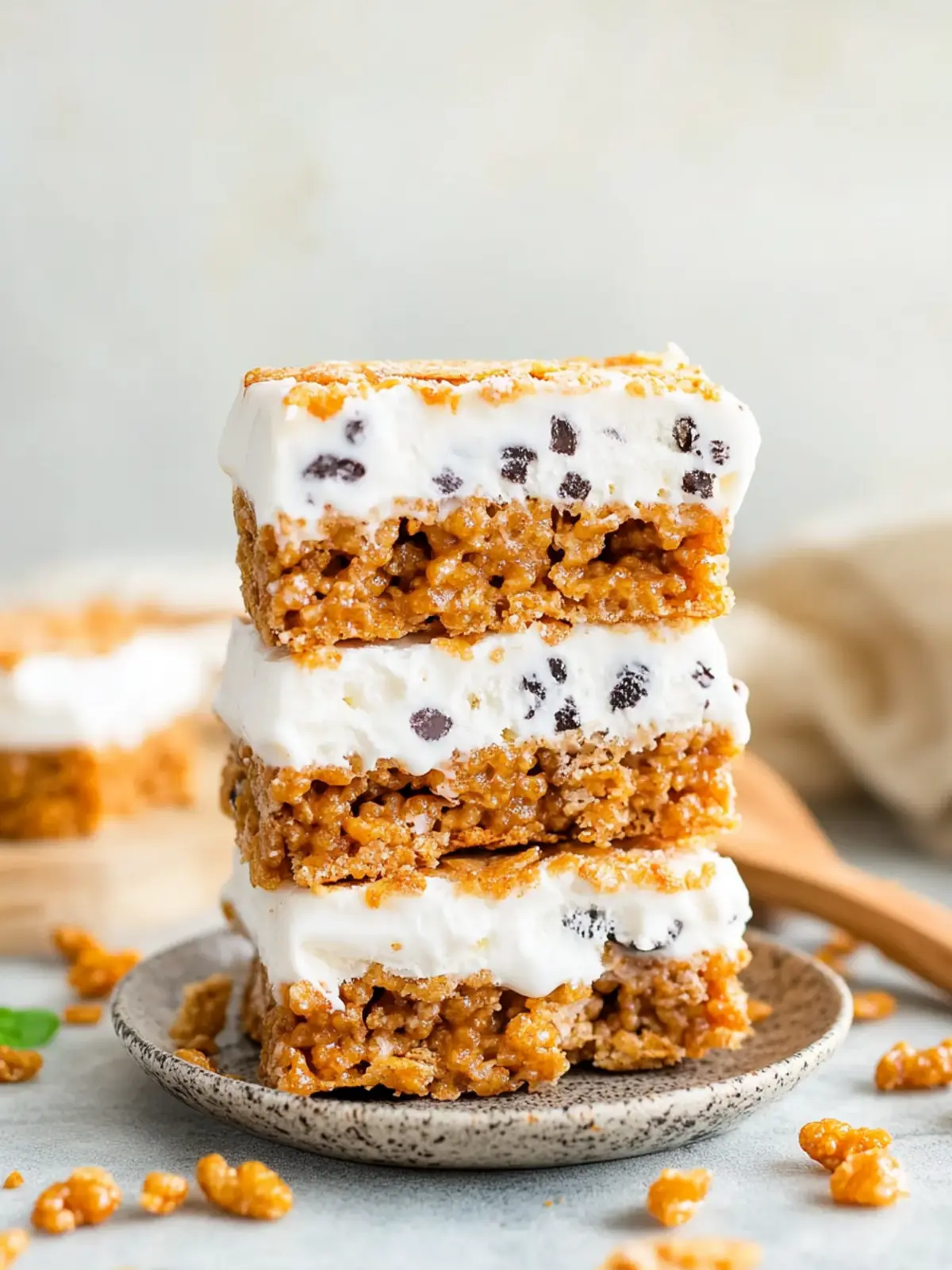 Peanut Butter Rice Krispie Ice Cream Sandwiches to Beat the Heat 3 Peanut Butter Rice Krispie Ice Cream Sandwiches