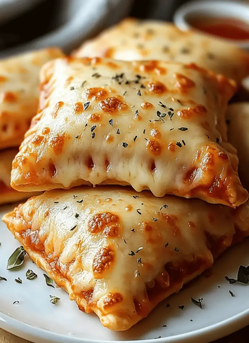 Homemade Cheesy Pizza Pockets