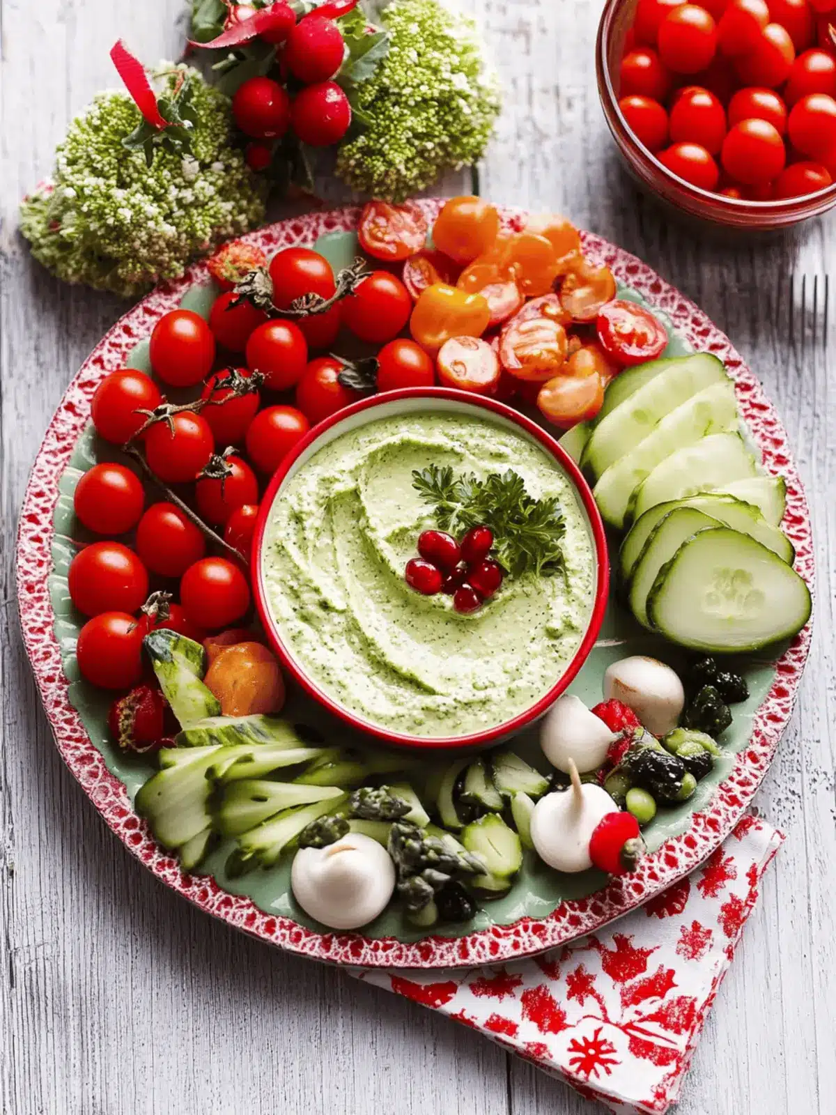 Christmas Crudités: Creamy Herb Dip Everyone Will Love 4 Christmas Crudités