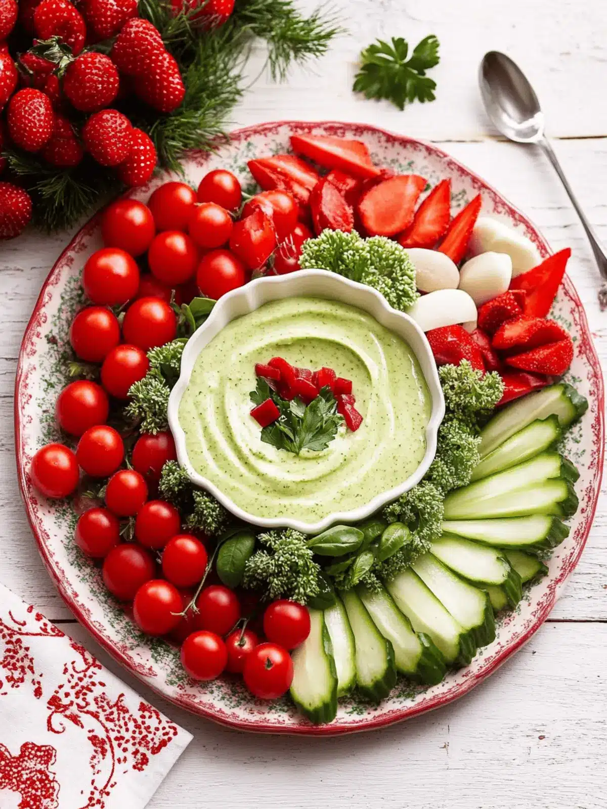 Christmas Crudités: Creamy Herb Dip Everyone Will Love 5 Christmas Crudités