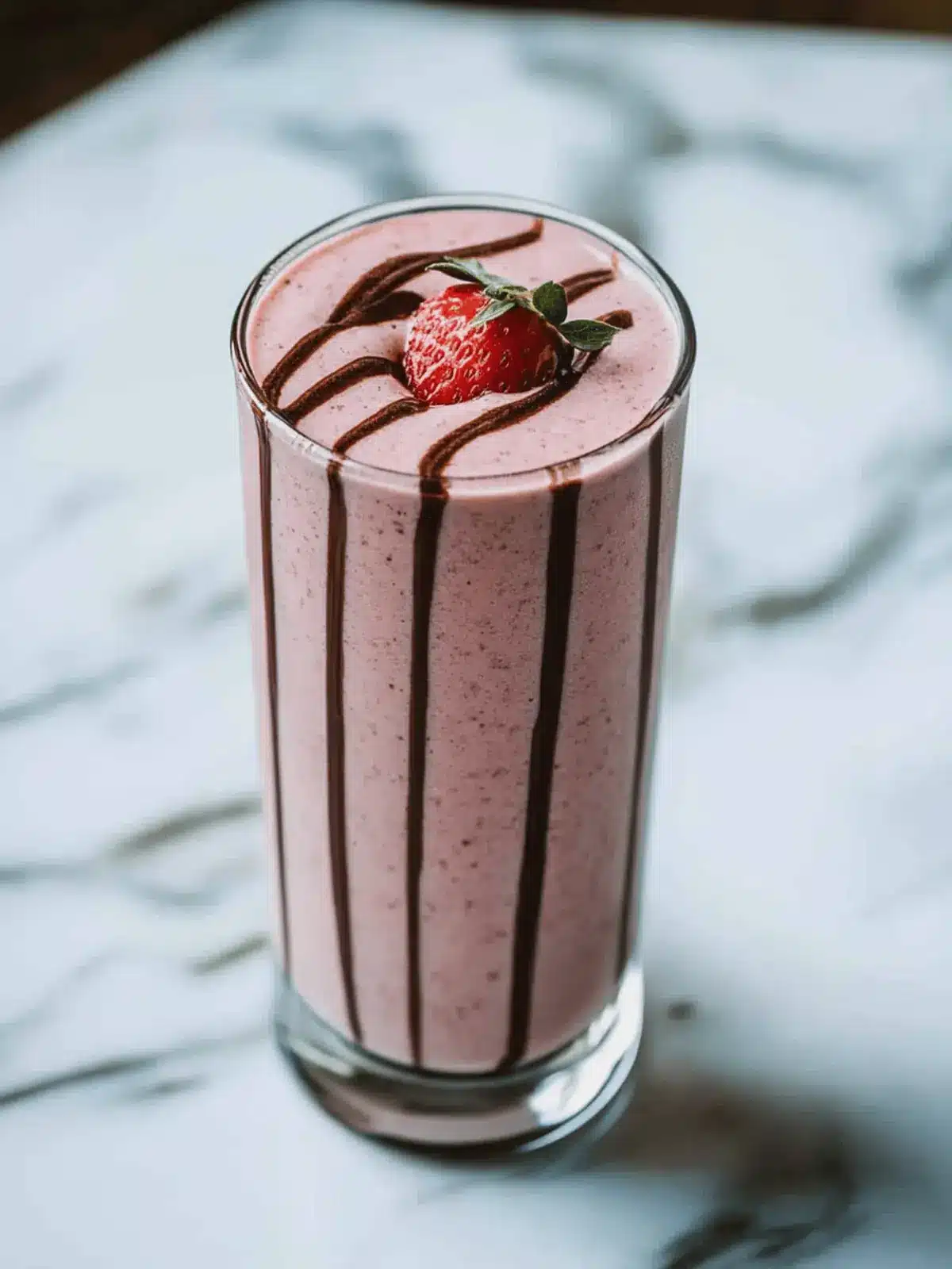 Chocolate Covered Strawberry Protein Shake