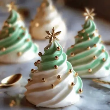 Christmas Tree Meringues Recipe