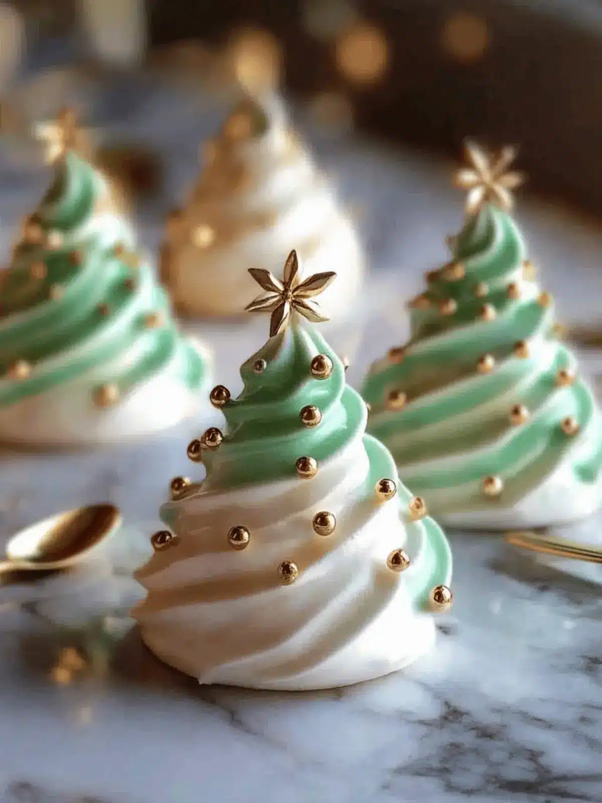 Christmas Tree Meringues Recipe