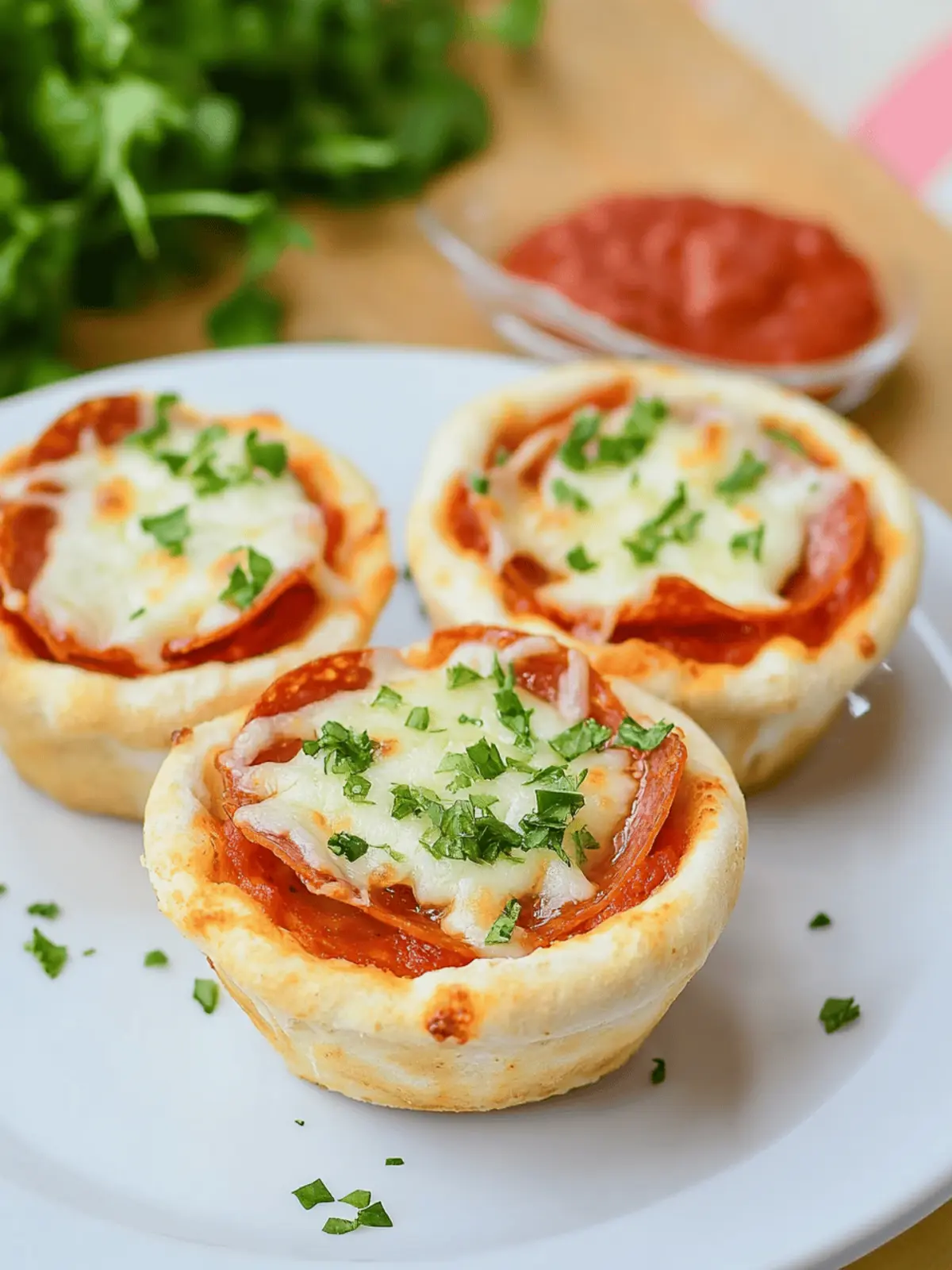 Mini Pepperoni Pizza Bowls