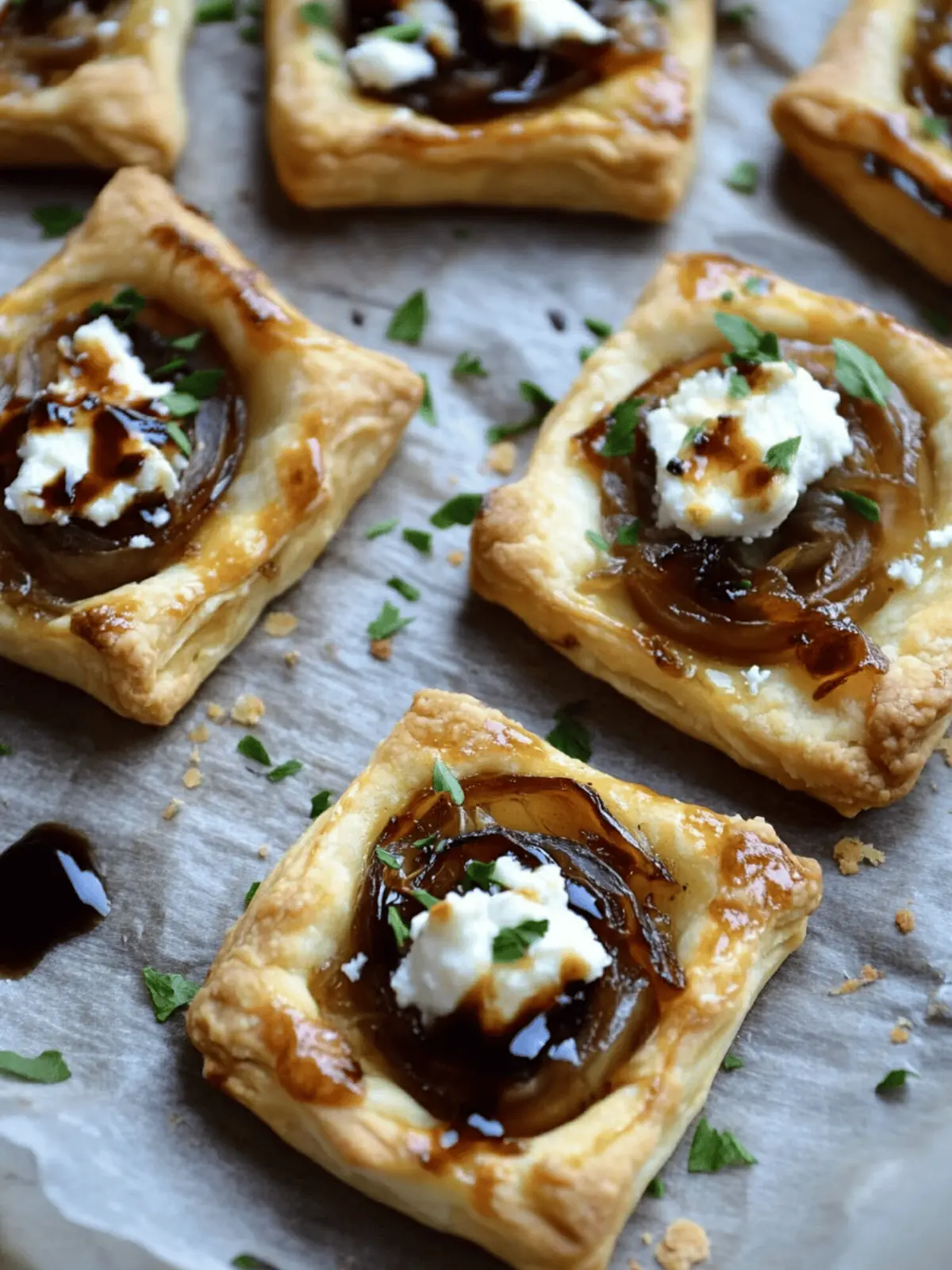 Caramelized Onion & Goat Cheese Tarts