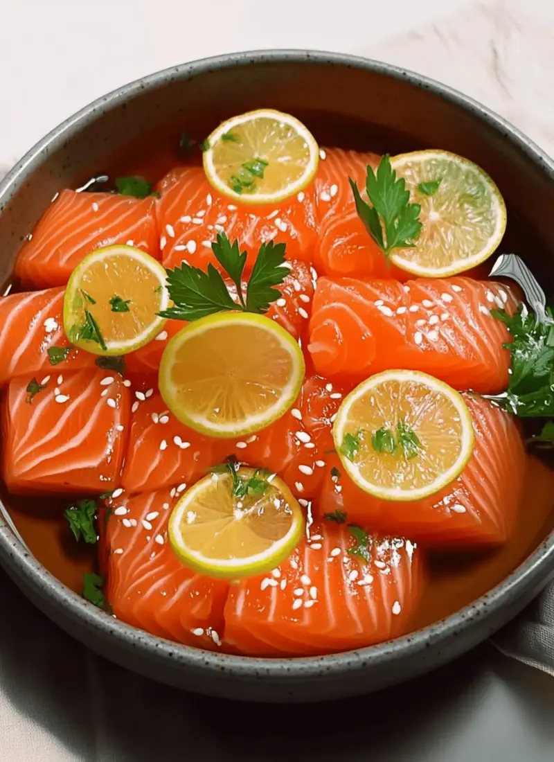Savory Salmon Crudo with Citrus Soy Dressing in Minutes