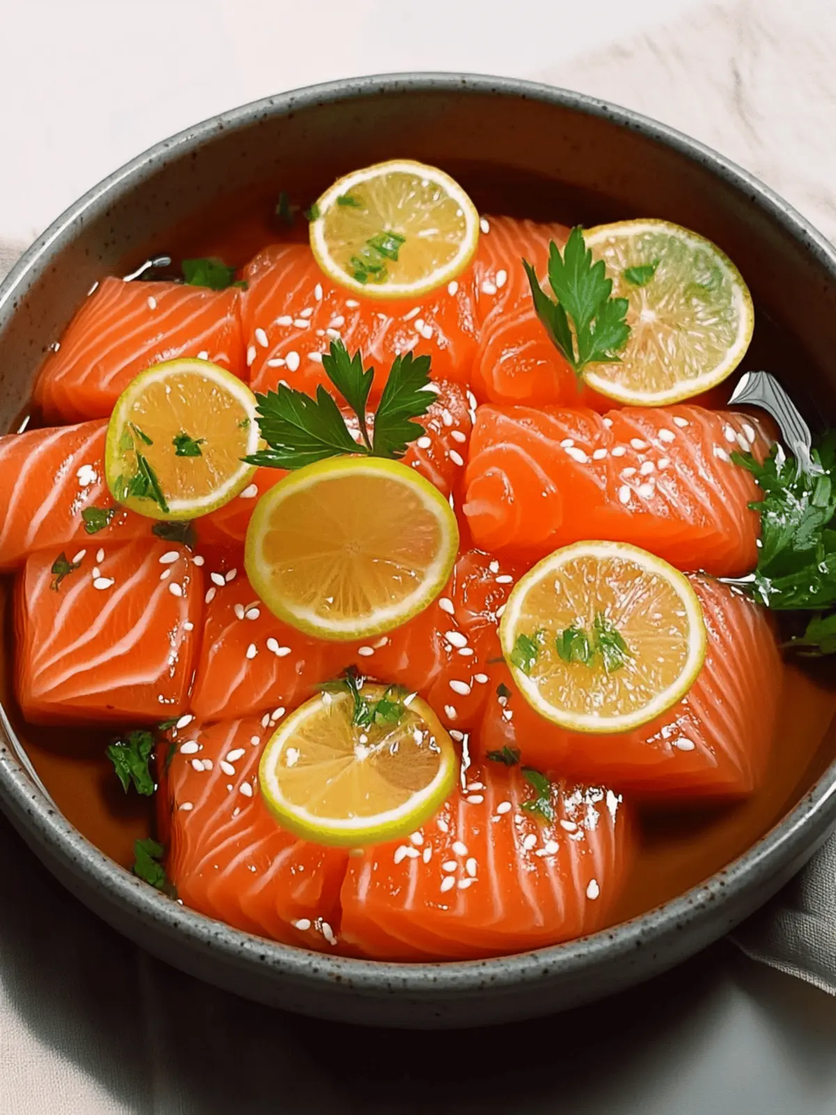 Savory Salmon Crudo with Citrus Soy Dressing in Minutes
