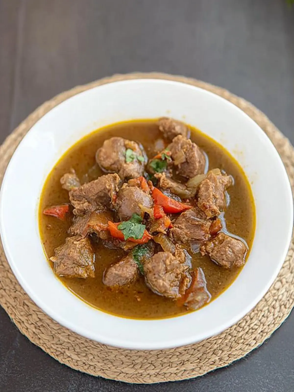 Nigerian Pepper Soup With Goat Meat