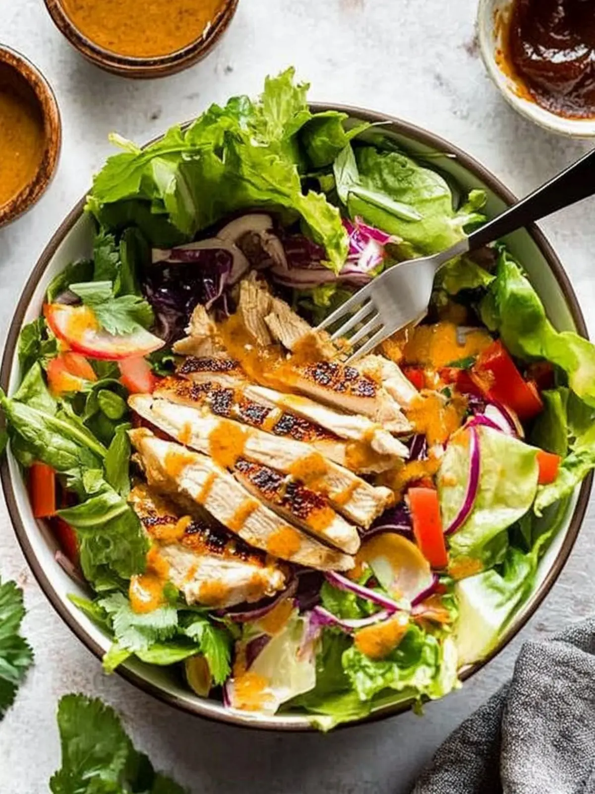 Houston’s Grilled Chicken Salad with Creamy Peanut Sauce Delight 4 Houston’s Grilled Chicken Salad