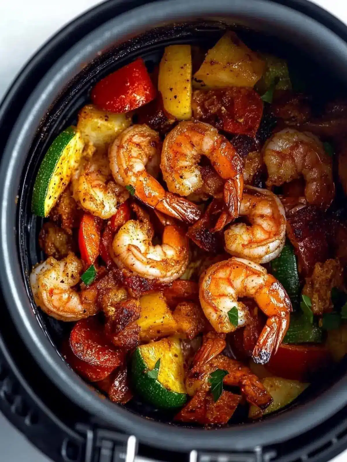 Air Fryer Cajun Shrimp and Vegetables: Bold Flavor in Minutes 2 Air Fryer Cajun Shrimp and Vegetables